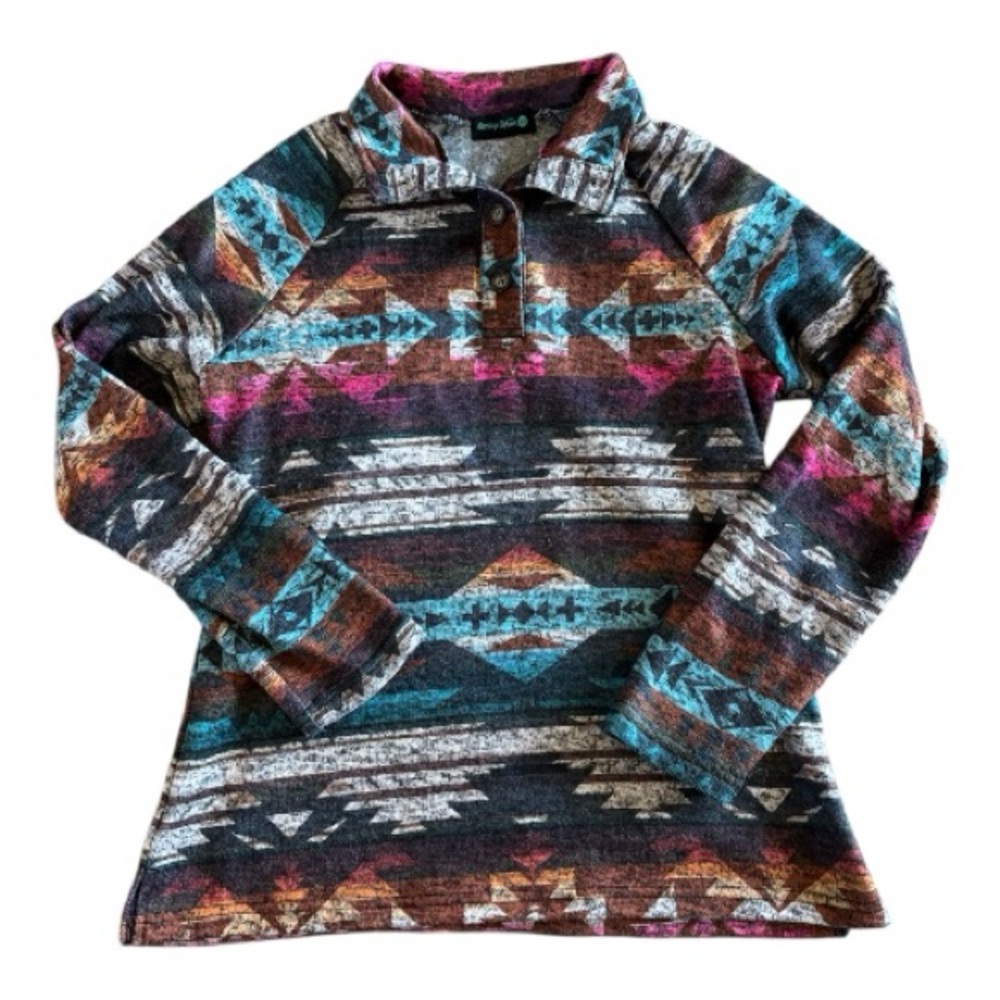 Women's Multicolor Southwestern Pullover